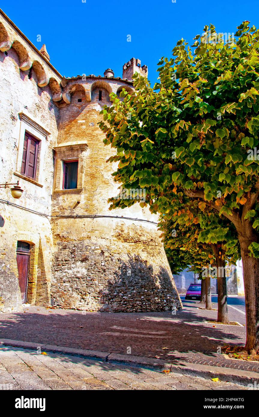 Serracapriola Struttura antica in puglia Italy,castello maresca Stock Photo