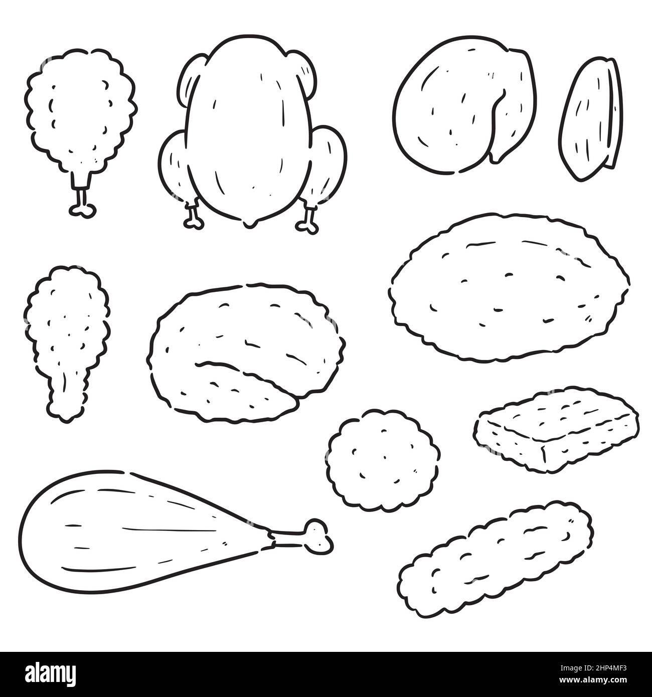 520+ Drawing Of The Chicken Nuggets Stock Illustrations, Royalty-Free  Vector Graphics & Clip Art - iStock