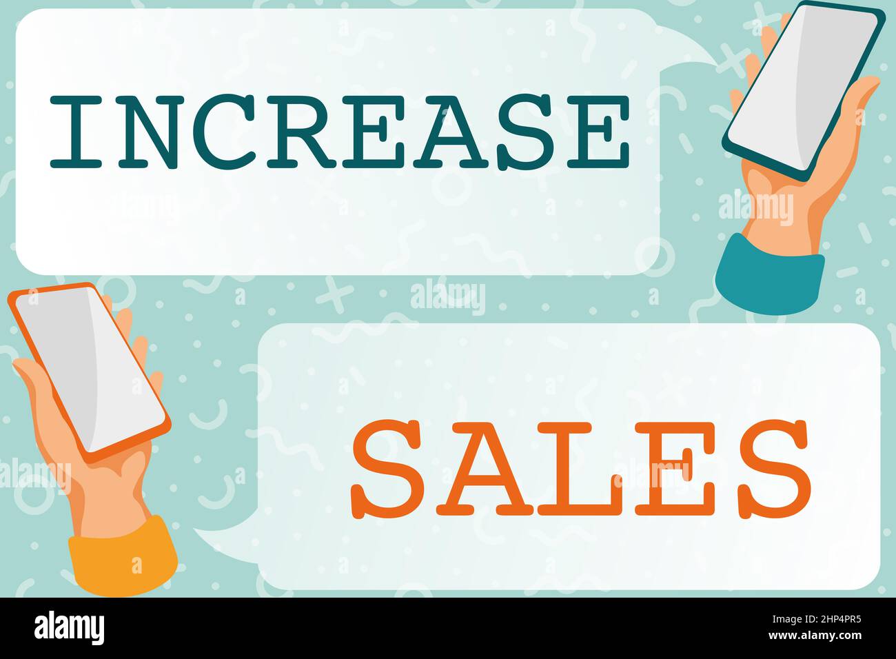 Sales Over Photo Text Text caption presenting Increase Sales, Internet Concept Boosting the ...