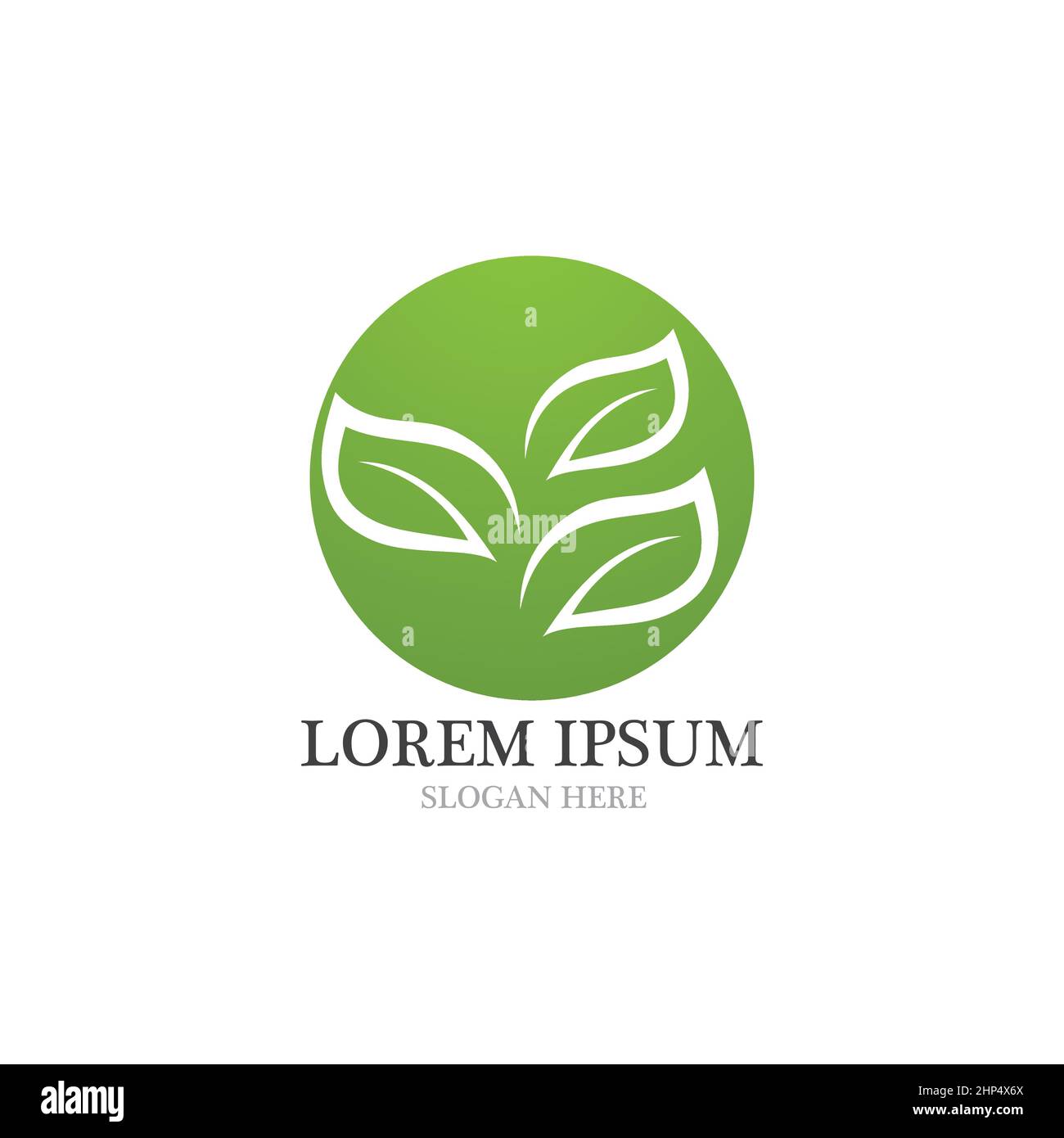 leaf logo and icon nature vector Stock Vector Image & Art - Alamy