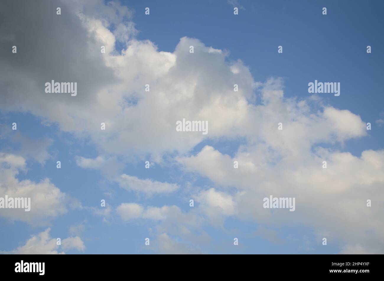Milky white clouds Stock Photo