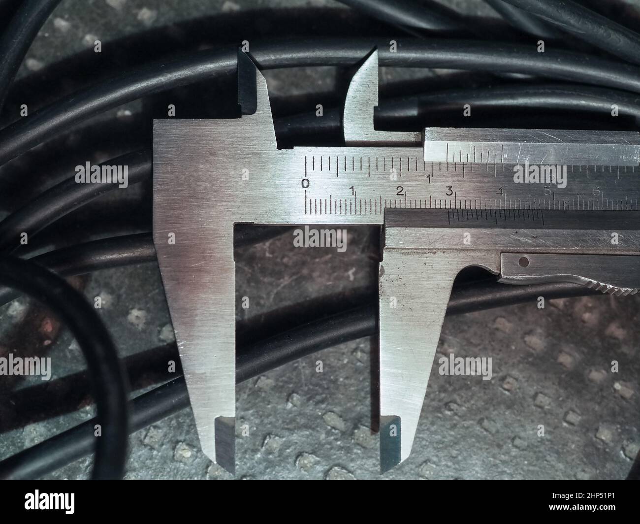 caliper to measure the dimensions of an object Stock Photo Alamy