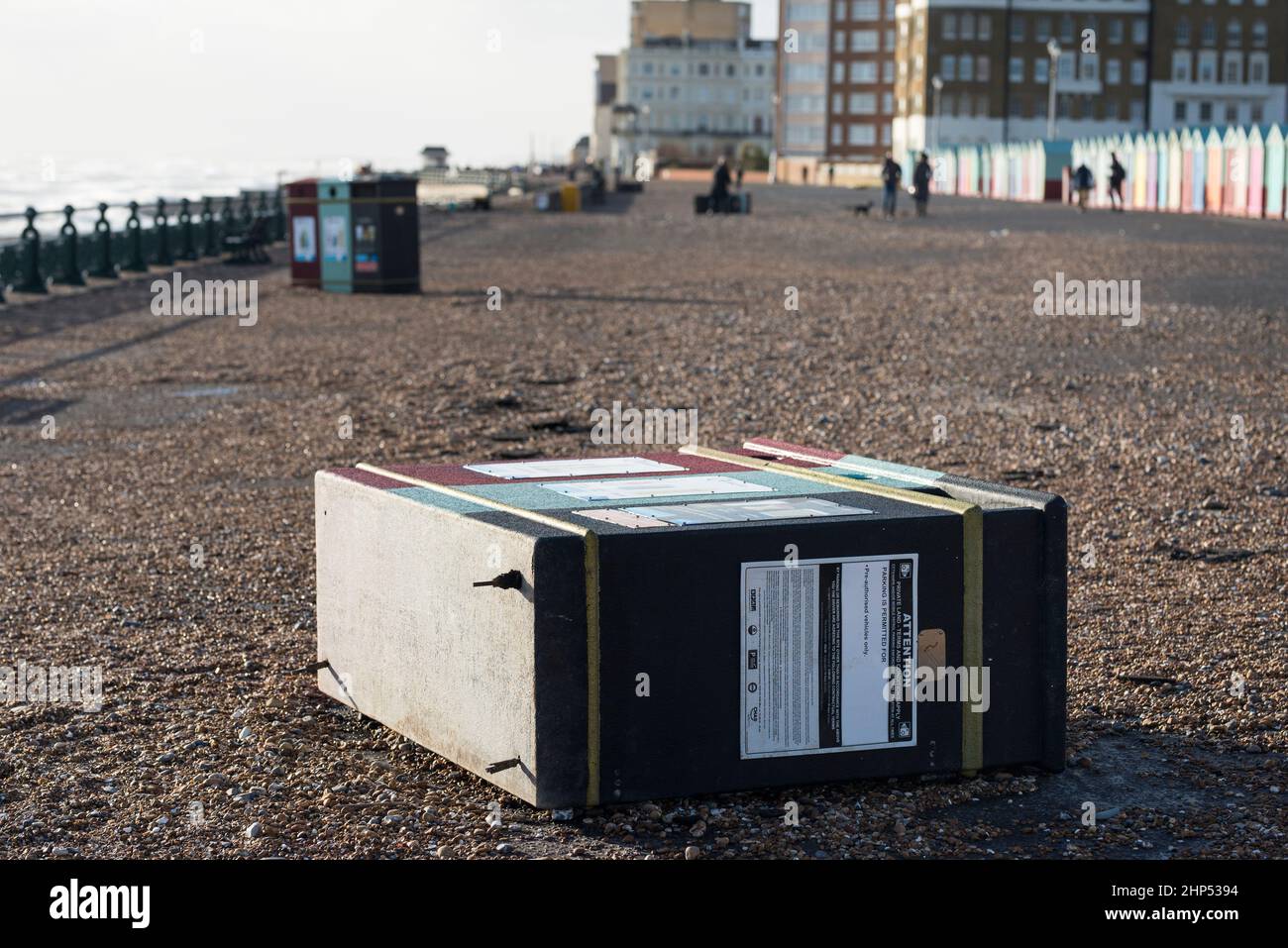 Brighton & Hove, East Sussex. 18th February 2022, 2022. UK Weather. Storm Eunice starts to ease