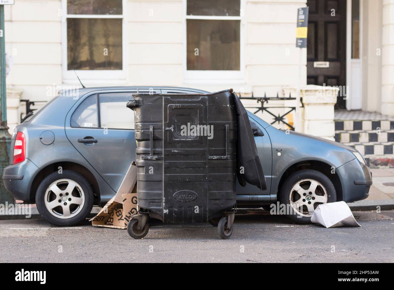 Brighton & Hove, East Sussex. 18th February 2022, 2022. UK Weather. Storm Eunice starts to ease