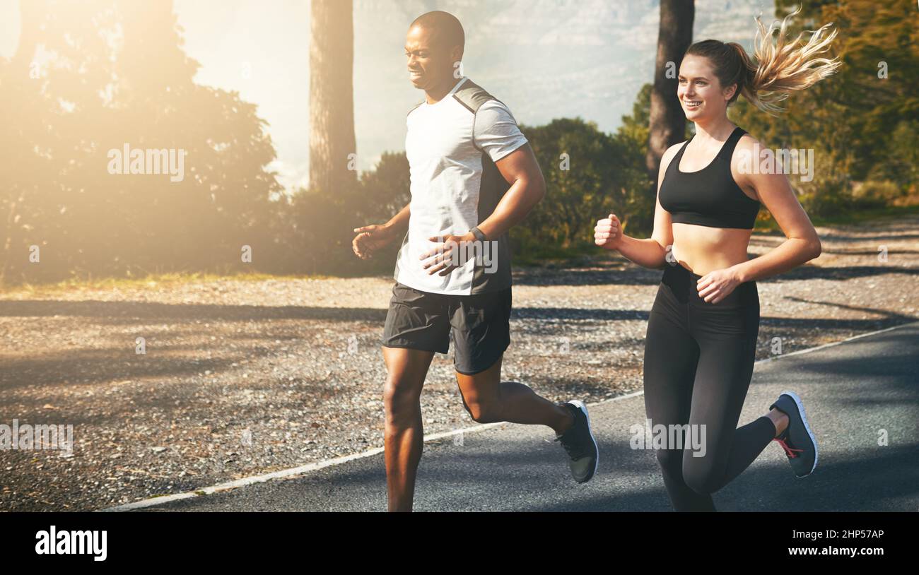 Workout buddies are great for helping you stay on track. Shot of a fit ...