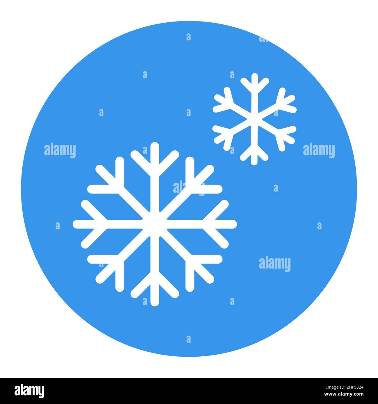 Snowflakes vector icon. Winter sign Stock Vector