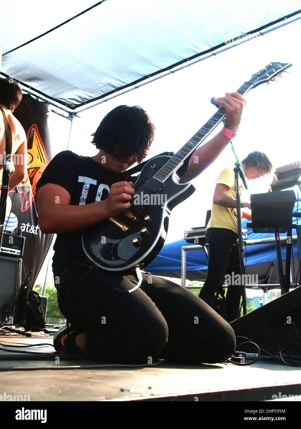 Motionless In White band performing at Van's Warped Tour 8/3/07 Stock