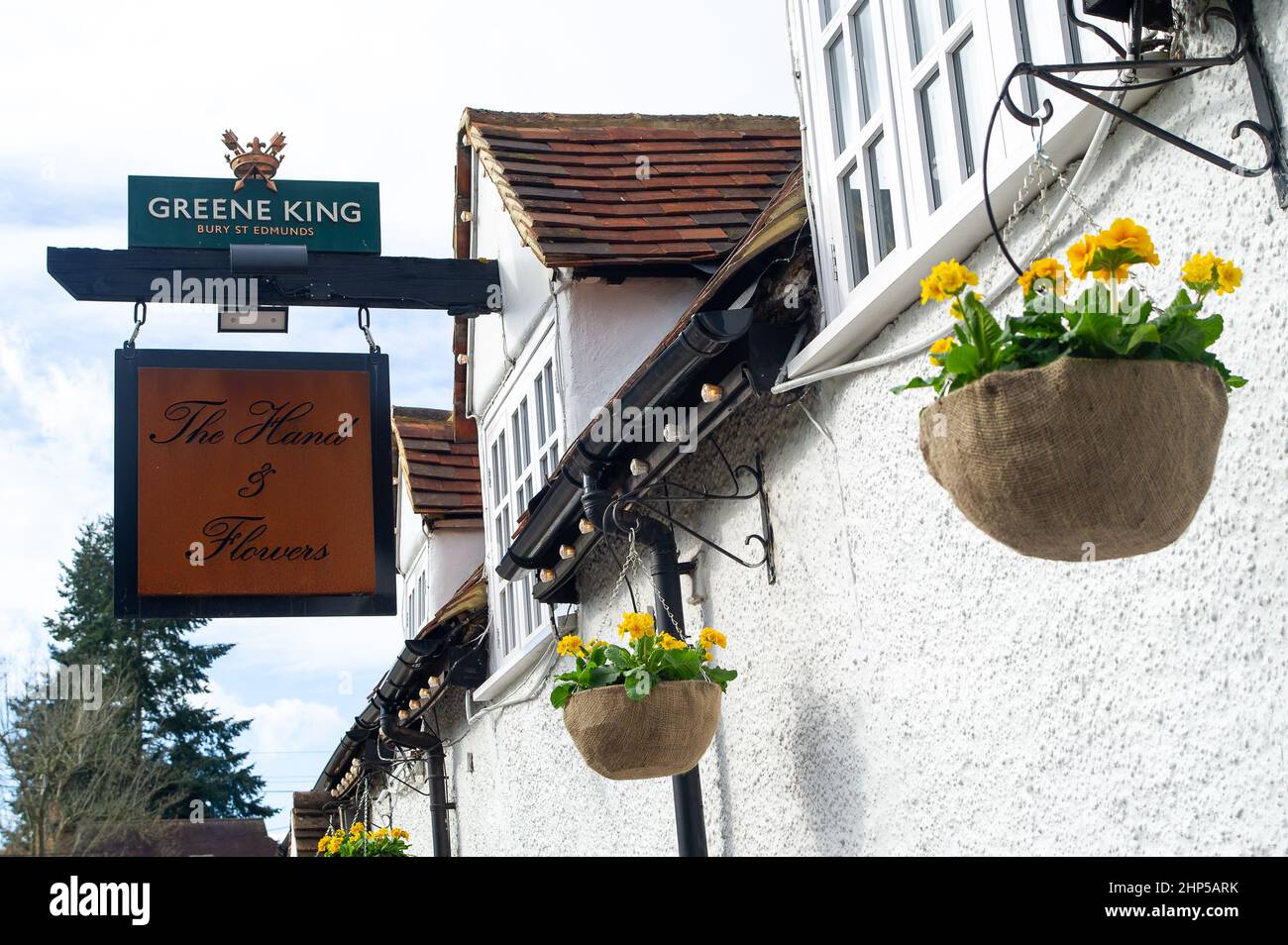 Marlow, Buckinghamshire, UK. 17th February, 2022. The Hand & Flowers