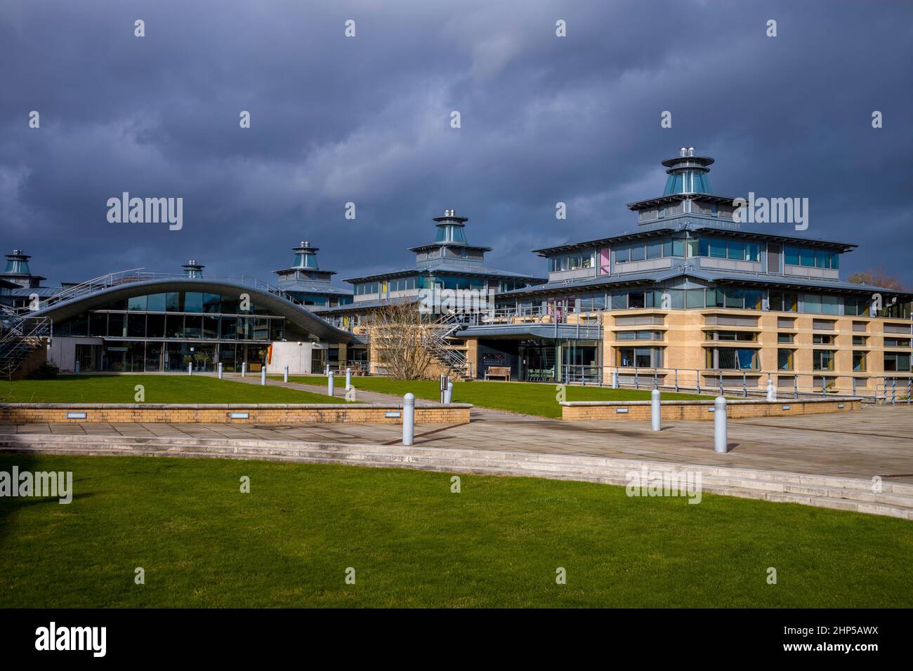 Centre for Mathematical Sciences, Cambridge University. Completed 2002, Architects Edward Cullinan Architects. Stock Photo