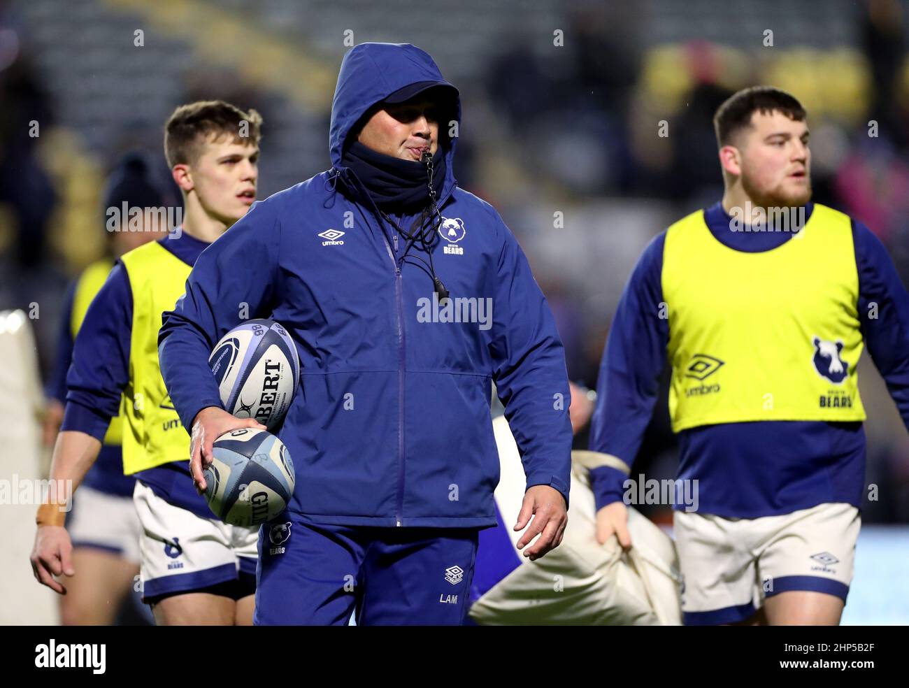 Bristol Bears head coach Pat Lam (centre) before the Gallagher