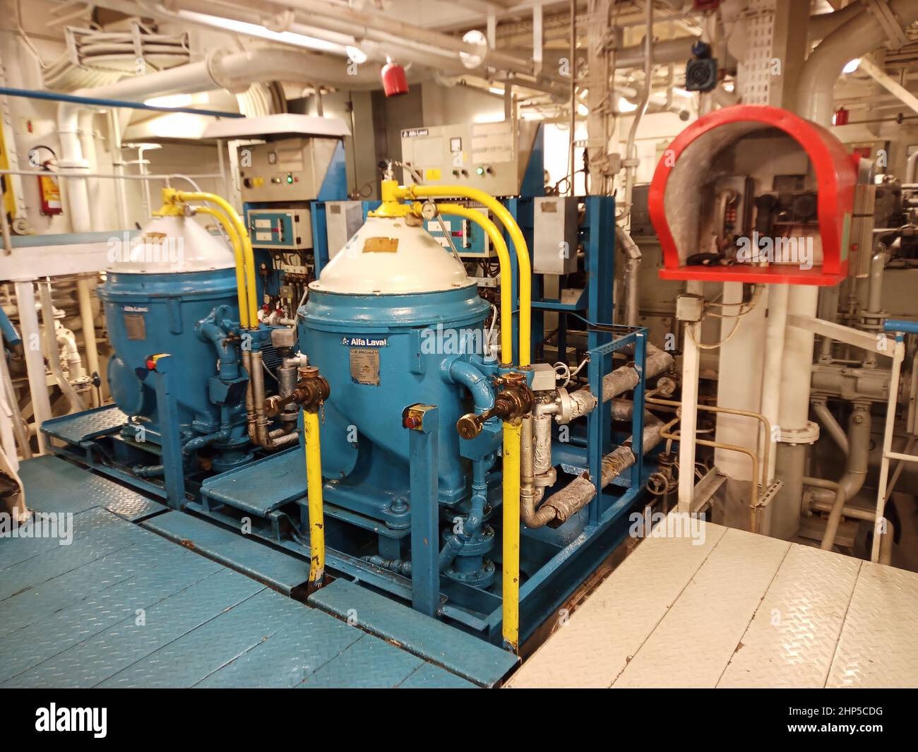 Purifier system on merchant ship hires stock photography and images