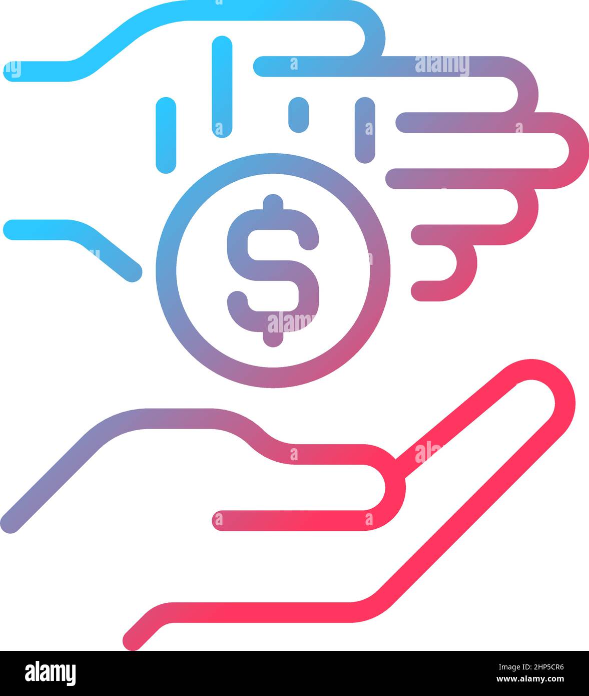 Micro-donation gradient linear vector icon Stock Vector Image & Art - Alamy