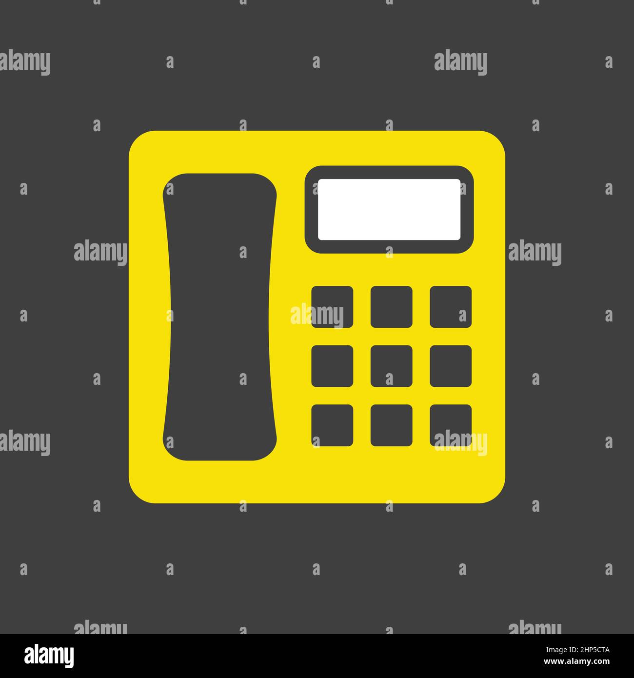 Phone vector icon isolated on the white Stock Vector