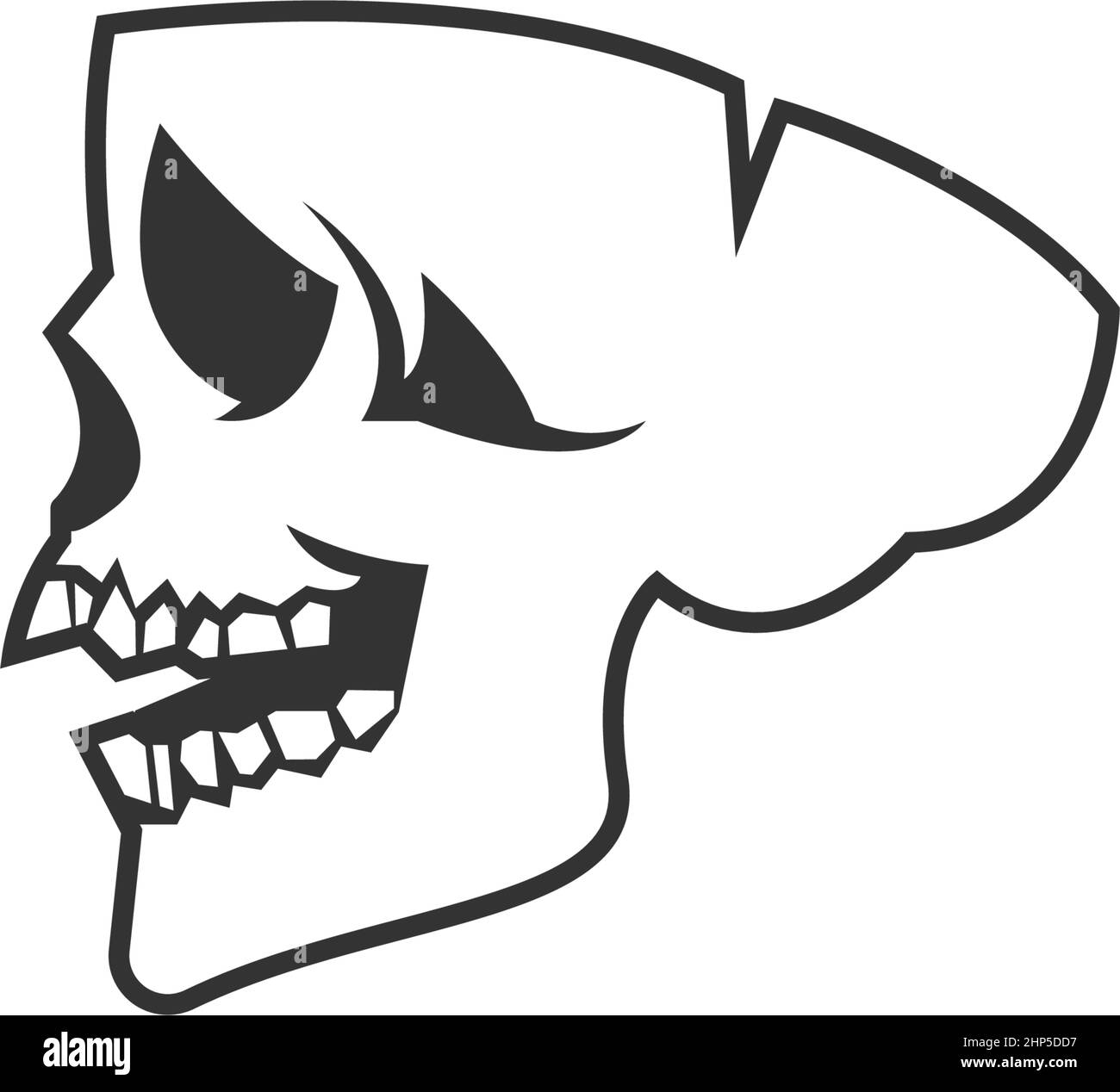 Skull logo icon design vector template Stock Vector Image & Art - Alamy