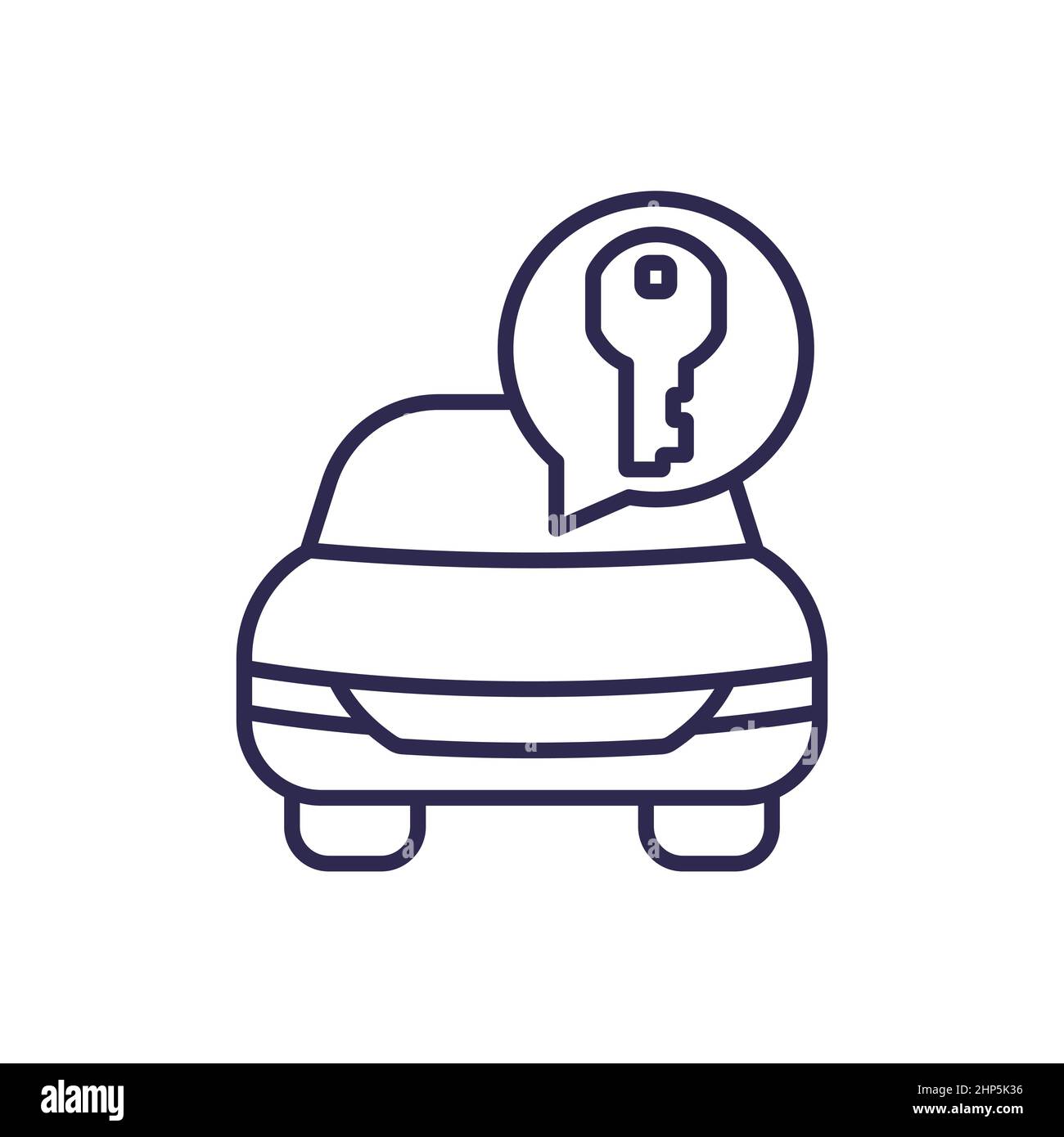 car and key line icon, vector Stock Vector Image & Art - Alamy