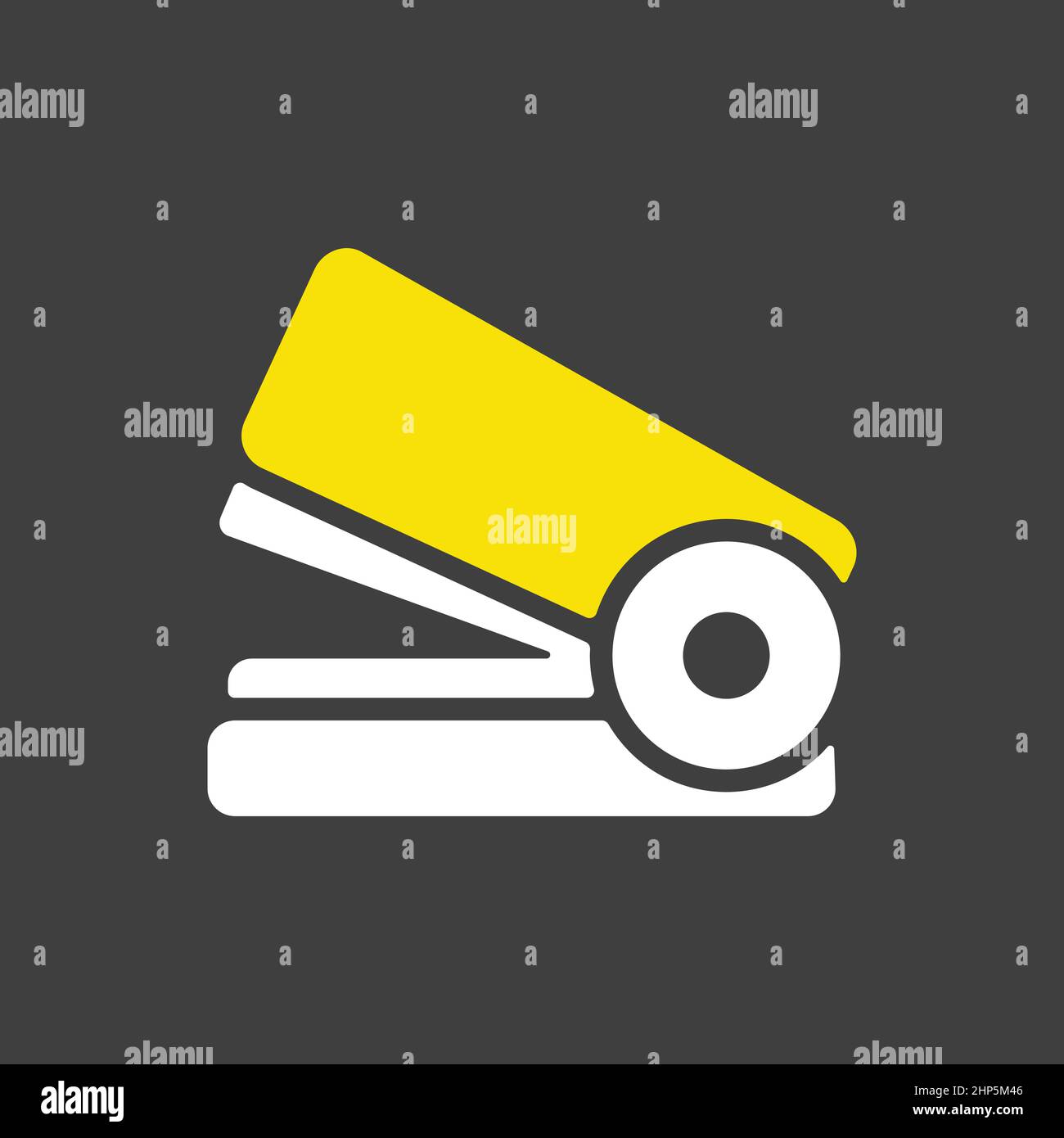 Stapler vector icon isolated on the white Stock Vector