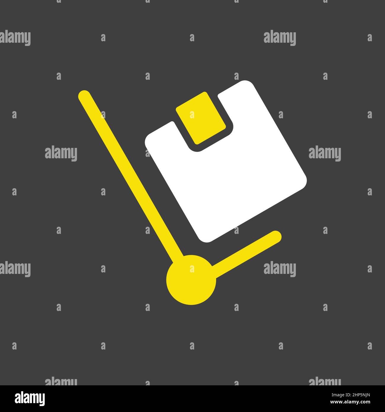 Hand truck vector flat icon Stock Vector