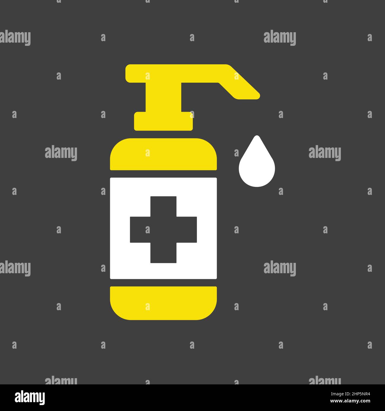 Washing hand with sanitizer liquid soap icon Stock Vector Image & Art ...