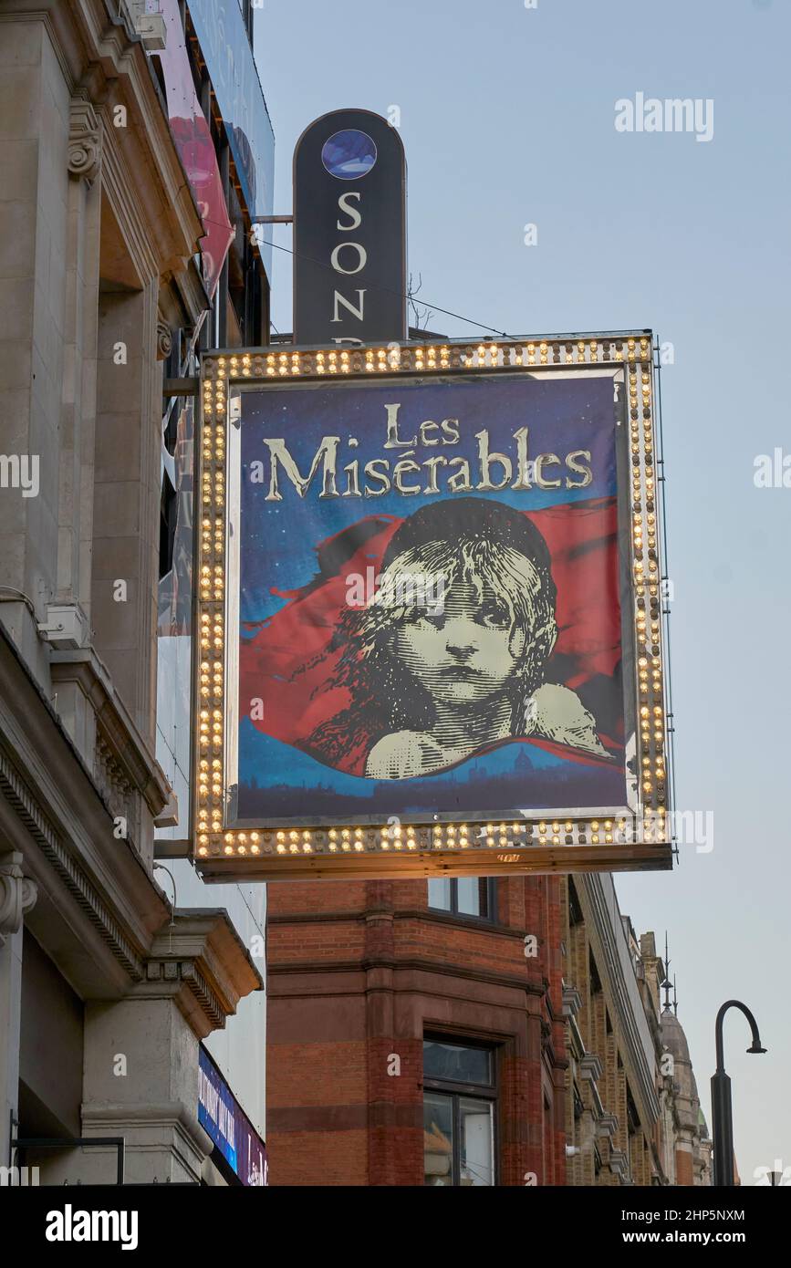 les miserables west end theatre Stock Photo