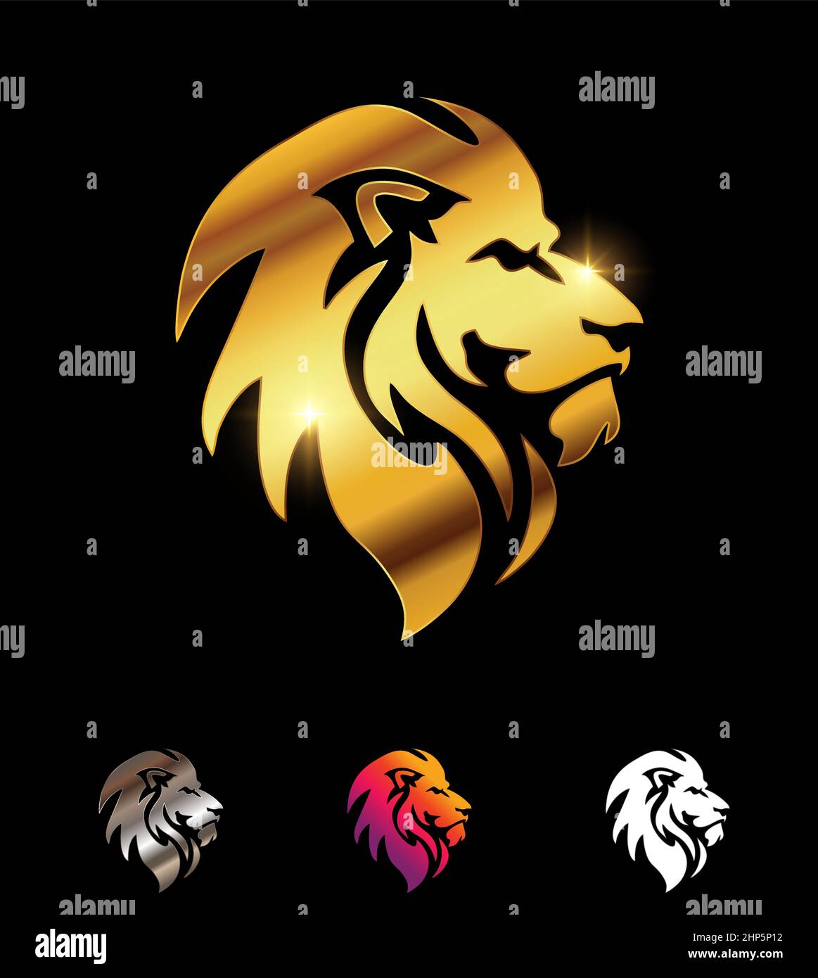 KARDECK Lion Logo for Car Dashboard and Bikes Golden Color : Amazon.in: Car  & Motorbike