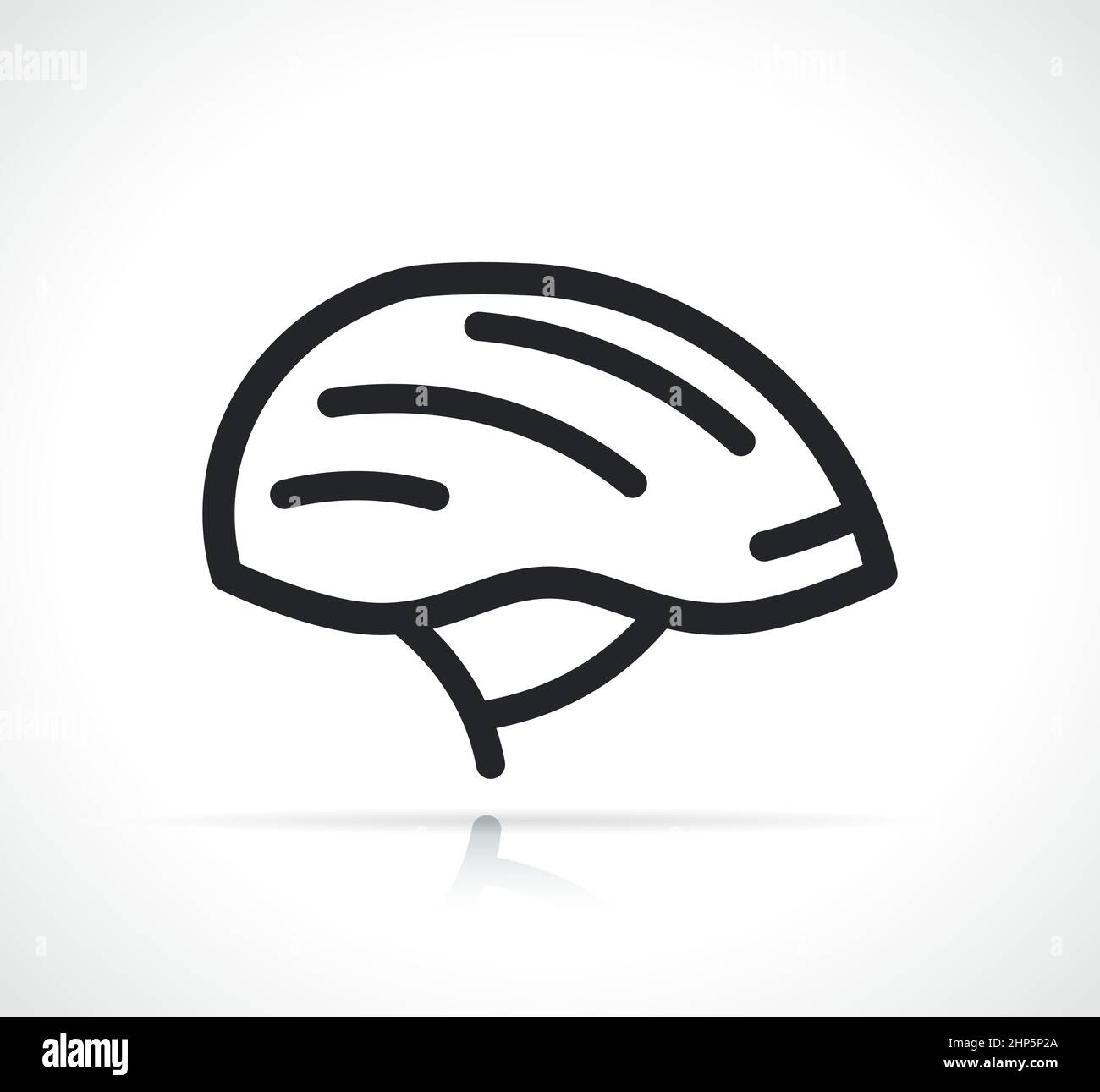 bike or roller skate helmet Stock Vector