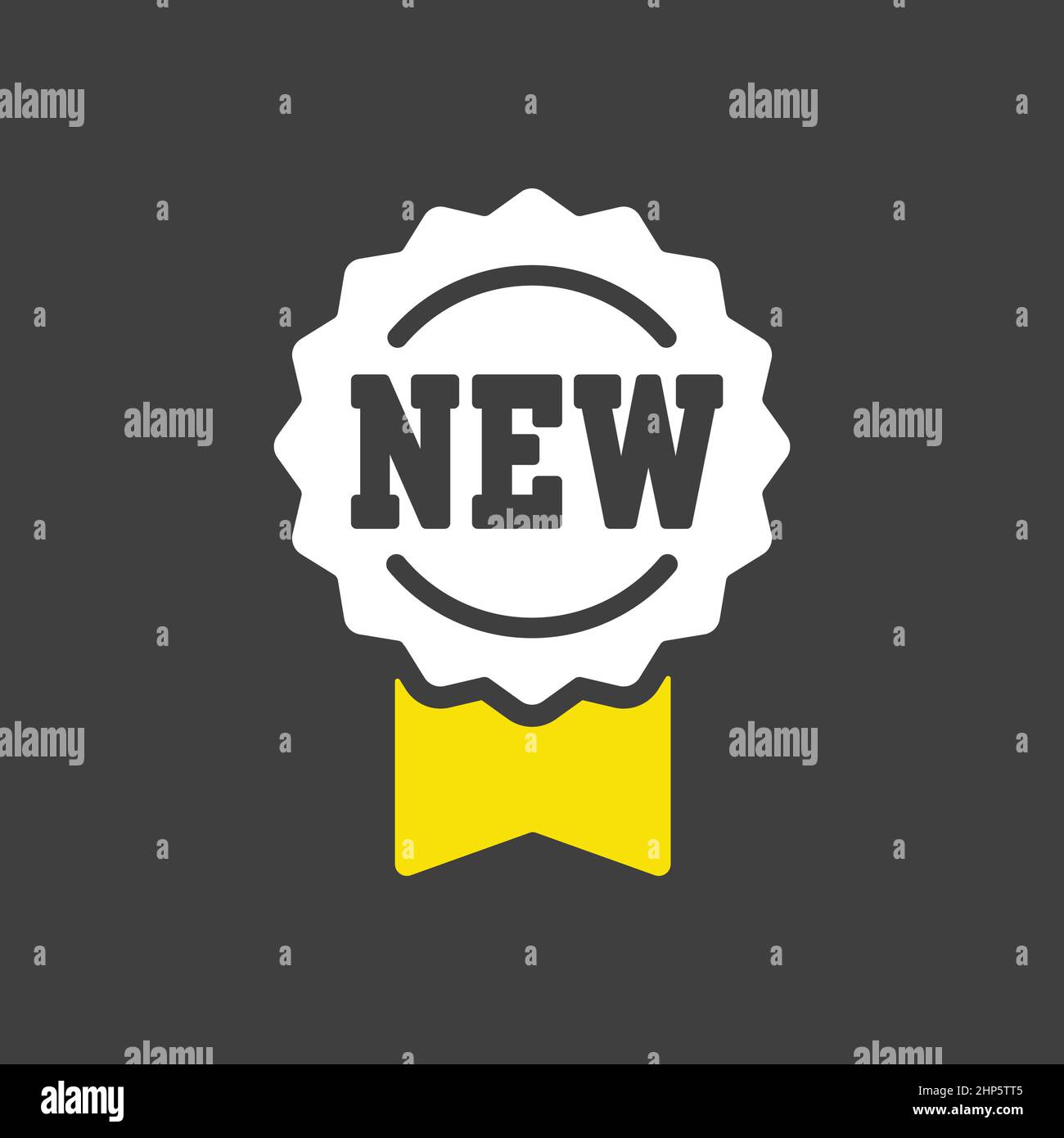 New tag and ribbons vector icon Stock Vector Image & Art Alamy