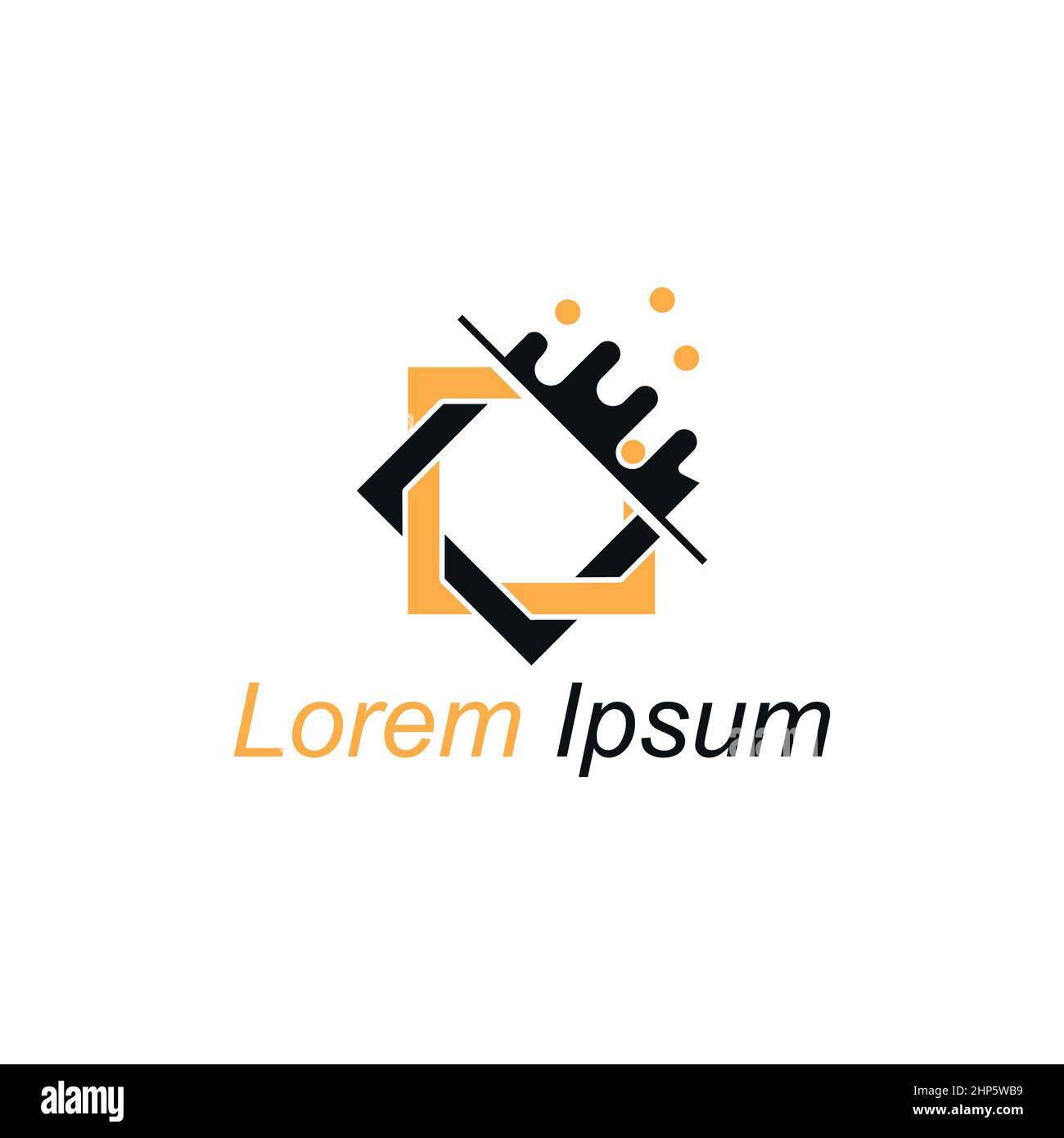 Square Bended Logo Rectangle Logo Template Design Creative Concept