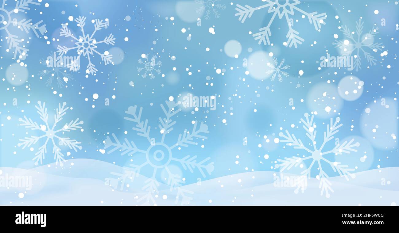 Snowfall backdrop hi-res stock photography and images - Alamy