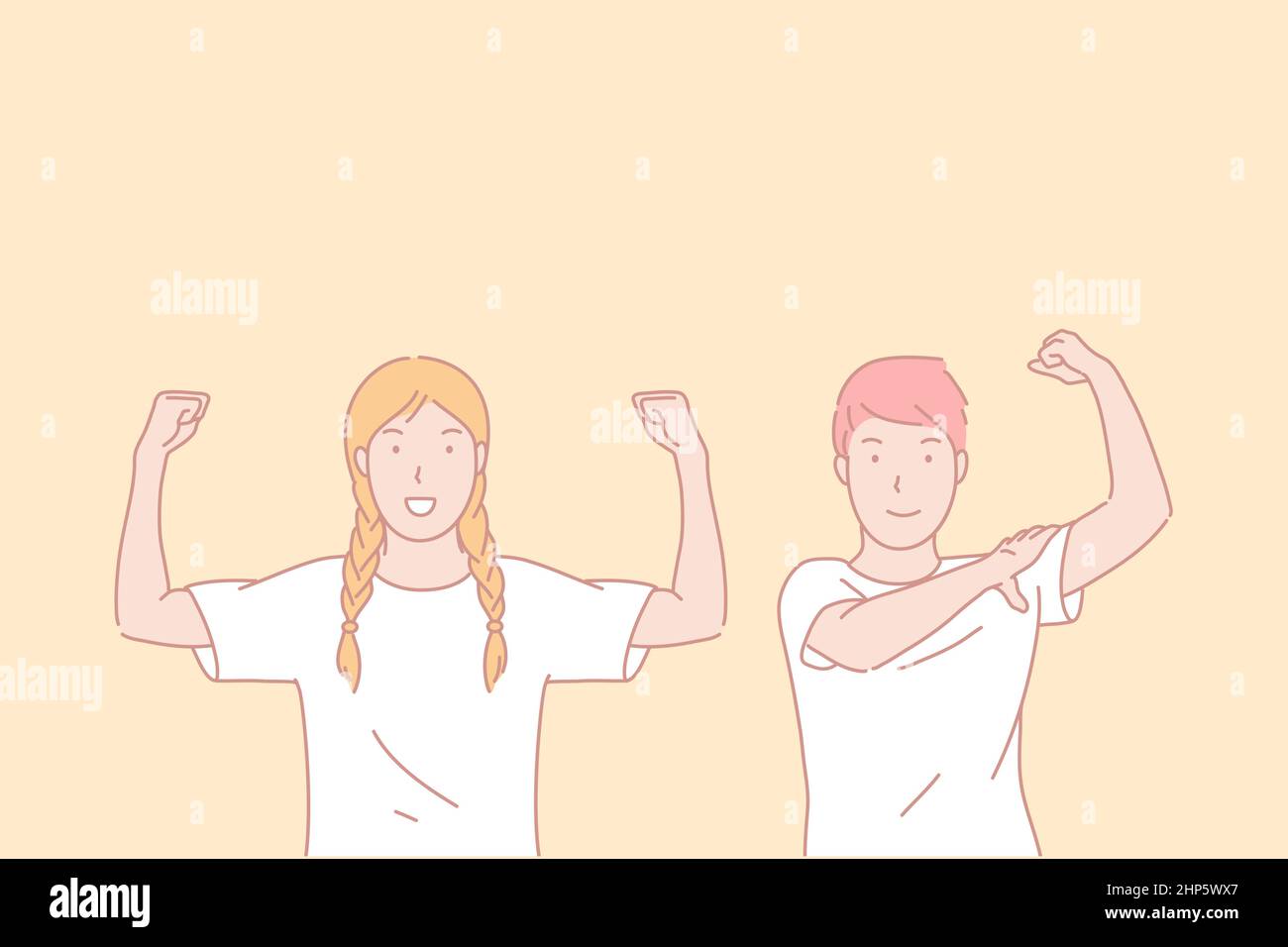 Young athletic Stock Vector Images - Alamy