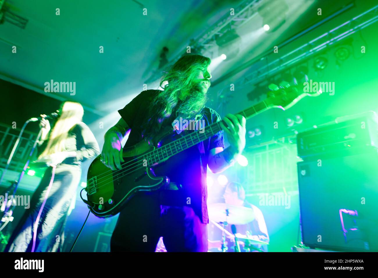 Edinburgh, Scotland. Fri 18 February 2022. Dry Cleaning perform live at ...