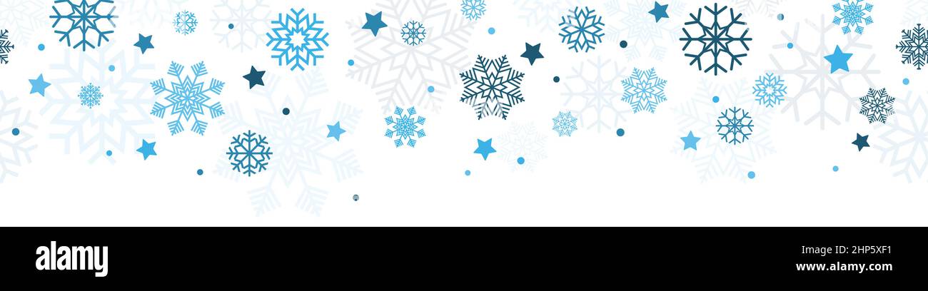 seamless falling snow flake background Stock Vector