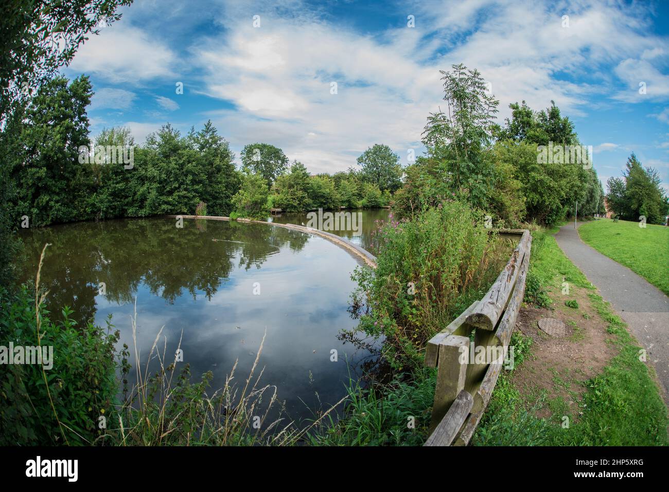 Batchley Pond in the Summertime, Batchley, Redditch. Worcestershire, UK