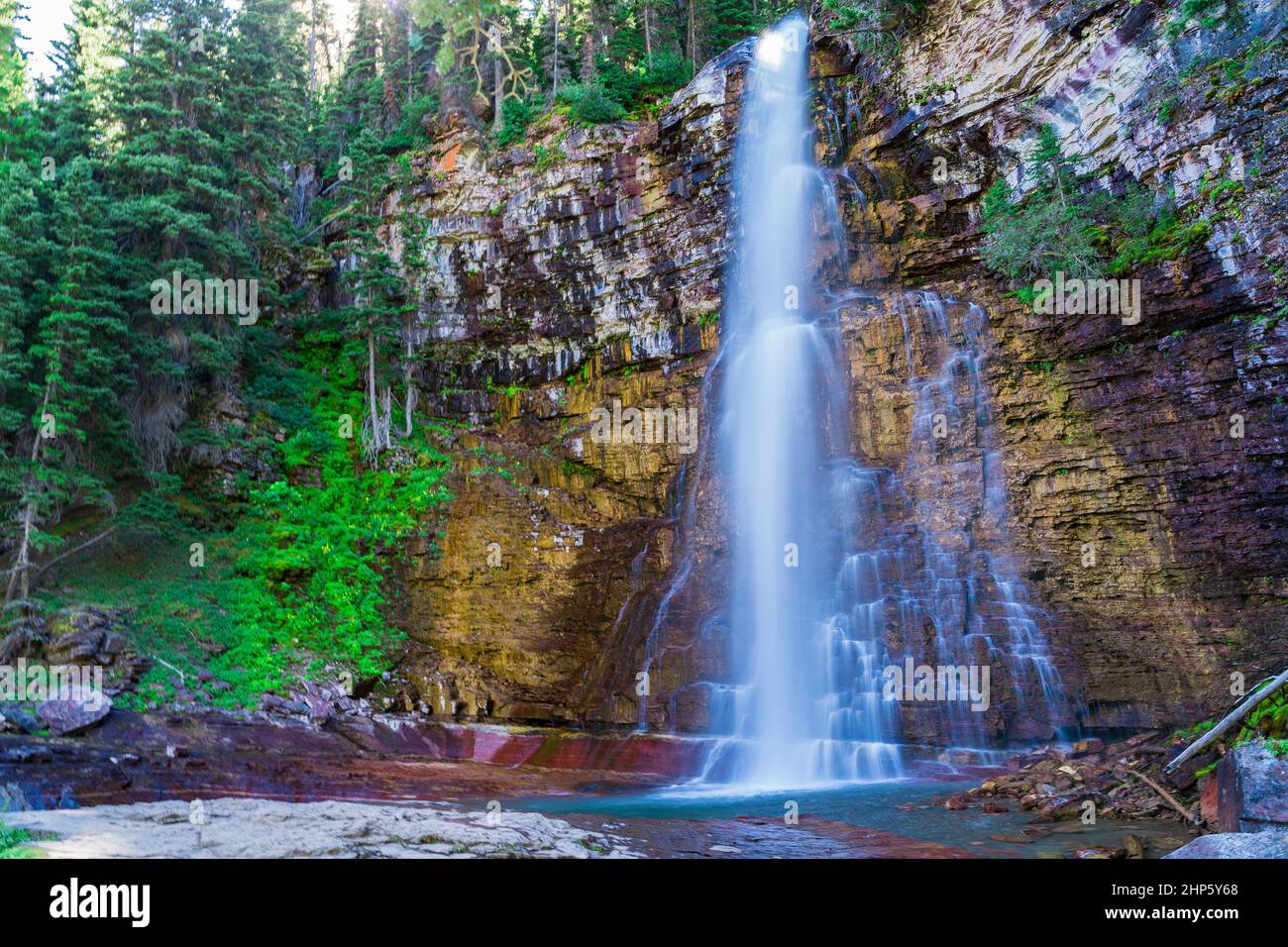 Virginia falls glacier national park hi-res stock photography and ...