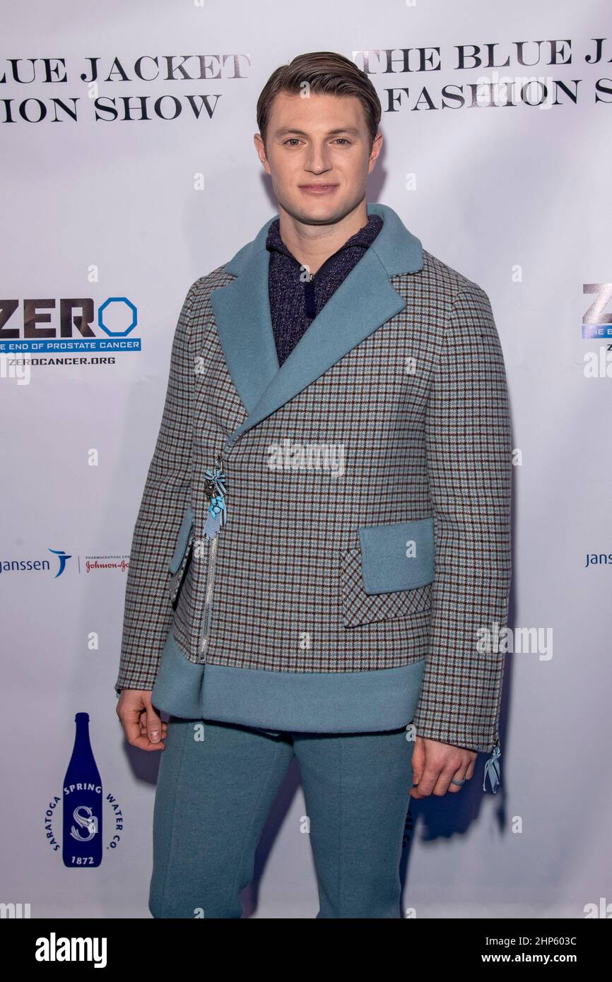 New York, United States. 17th Feb, 2022. Dr. Jacob Taylor attends the Sixth Annual Blue Jacket Fashion Show at Moonlight Studios. Credit: SOPA Images Limited/Alamy Live News Stock Photo