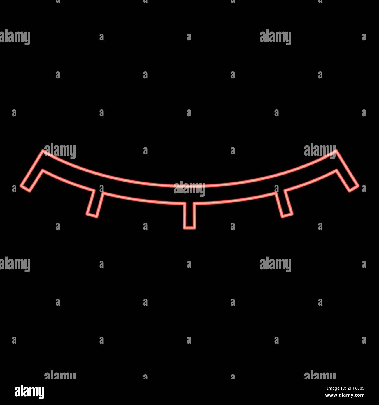 Neon closed eye red color vector illustration flat style image Stock Vector