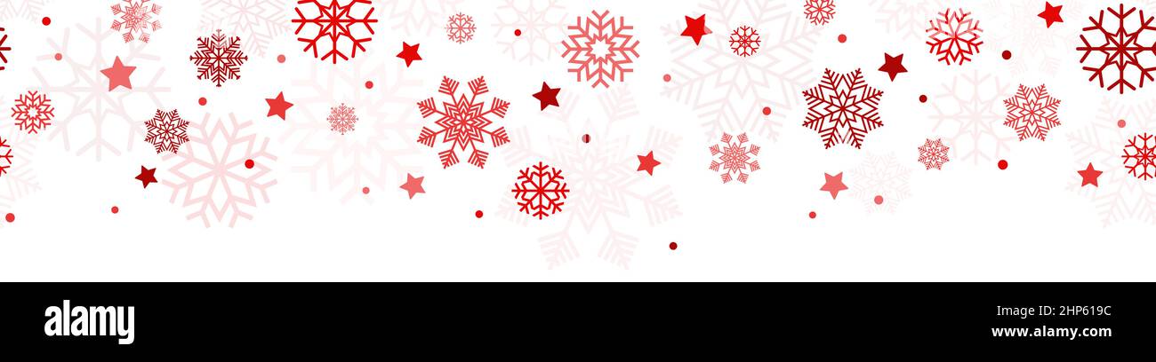 seamless falling snow flake background Stock Vector