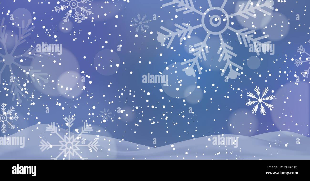 Snowfall backdrop hi-res stock photography and images - Alamy