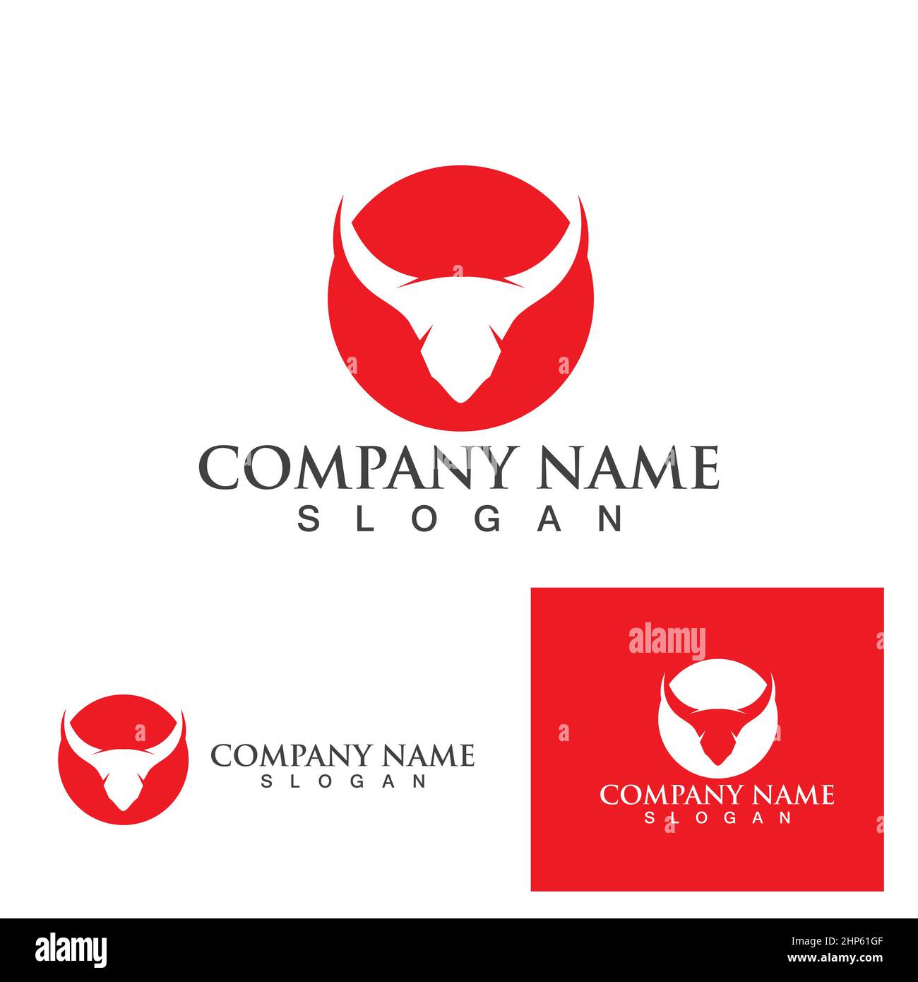 Cow Logo Template vector icon Stock Vector