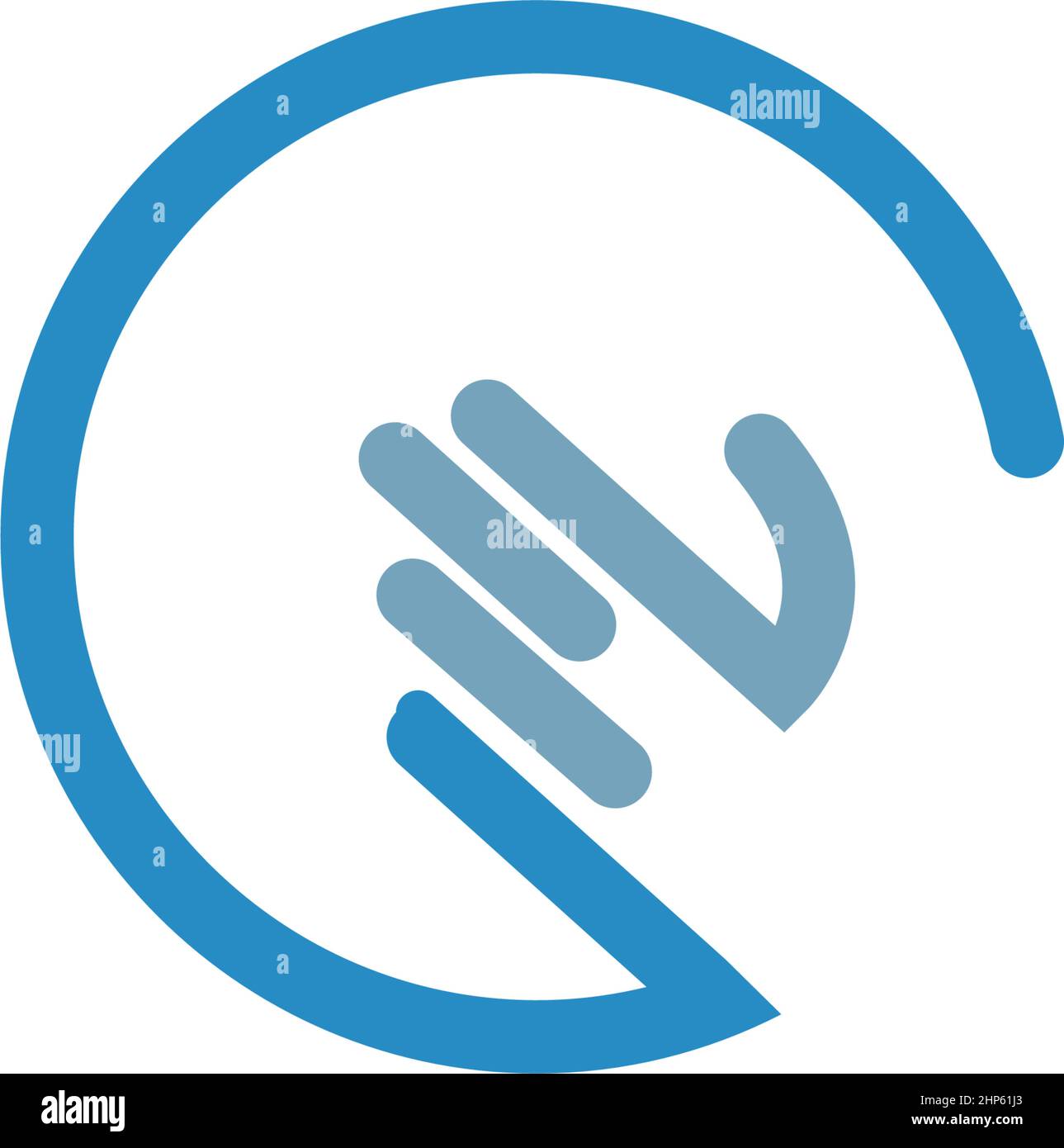 Hand icon logo flat design template Stock Vector