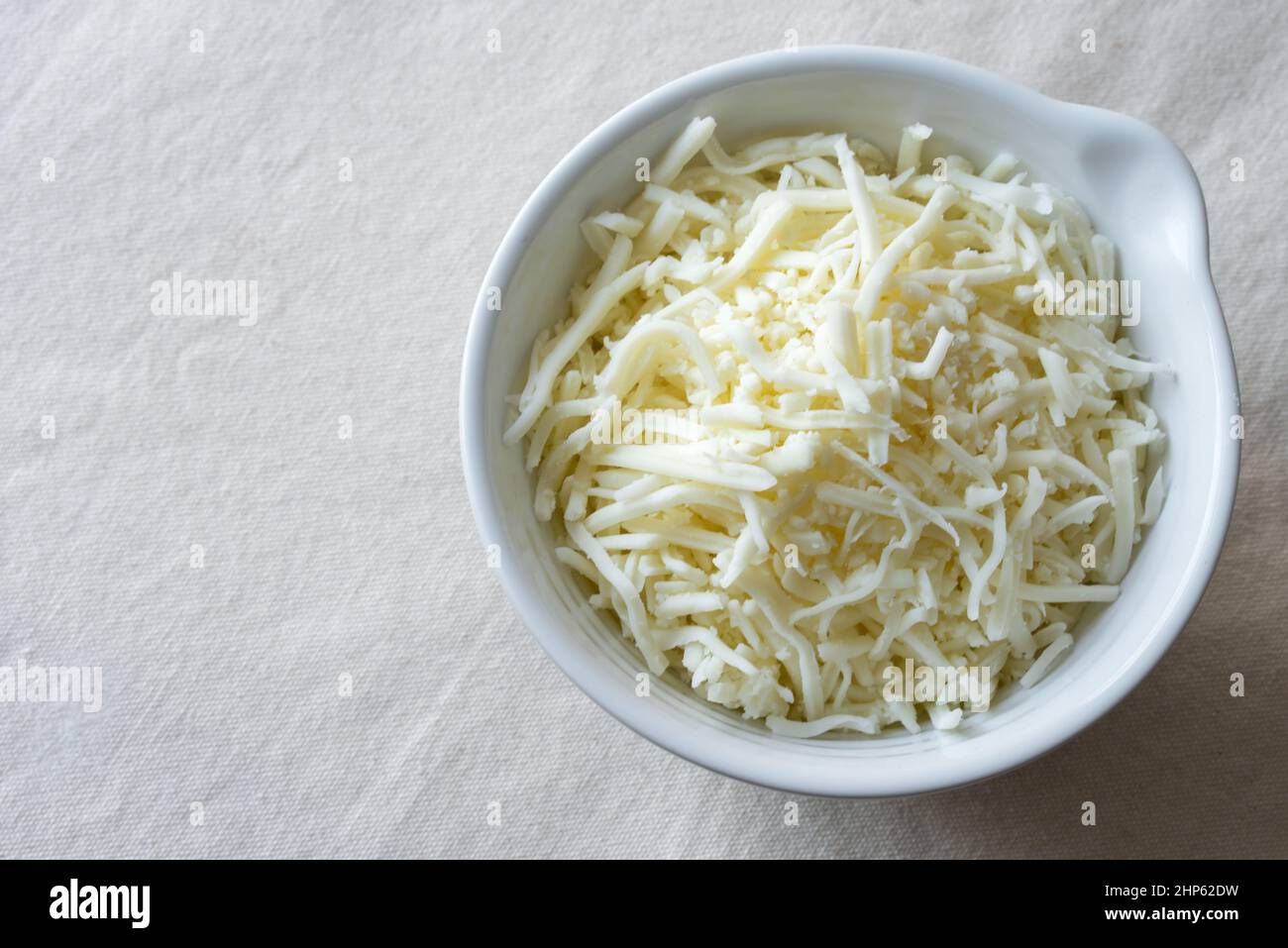 Shredded Mozzarella Cheese Stock Photo Alamy