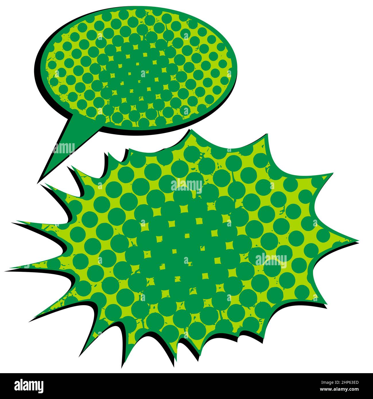 Comic speech bubbles with dots Stock Vector Image & Art Alamy