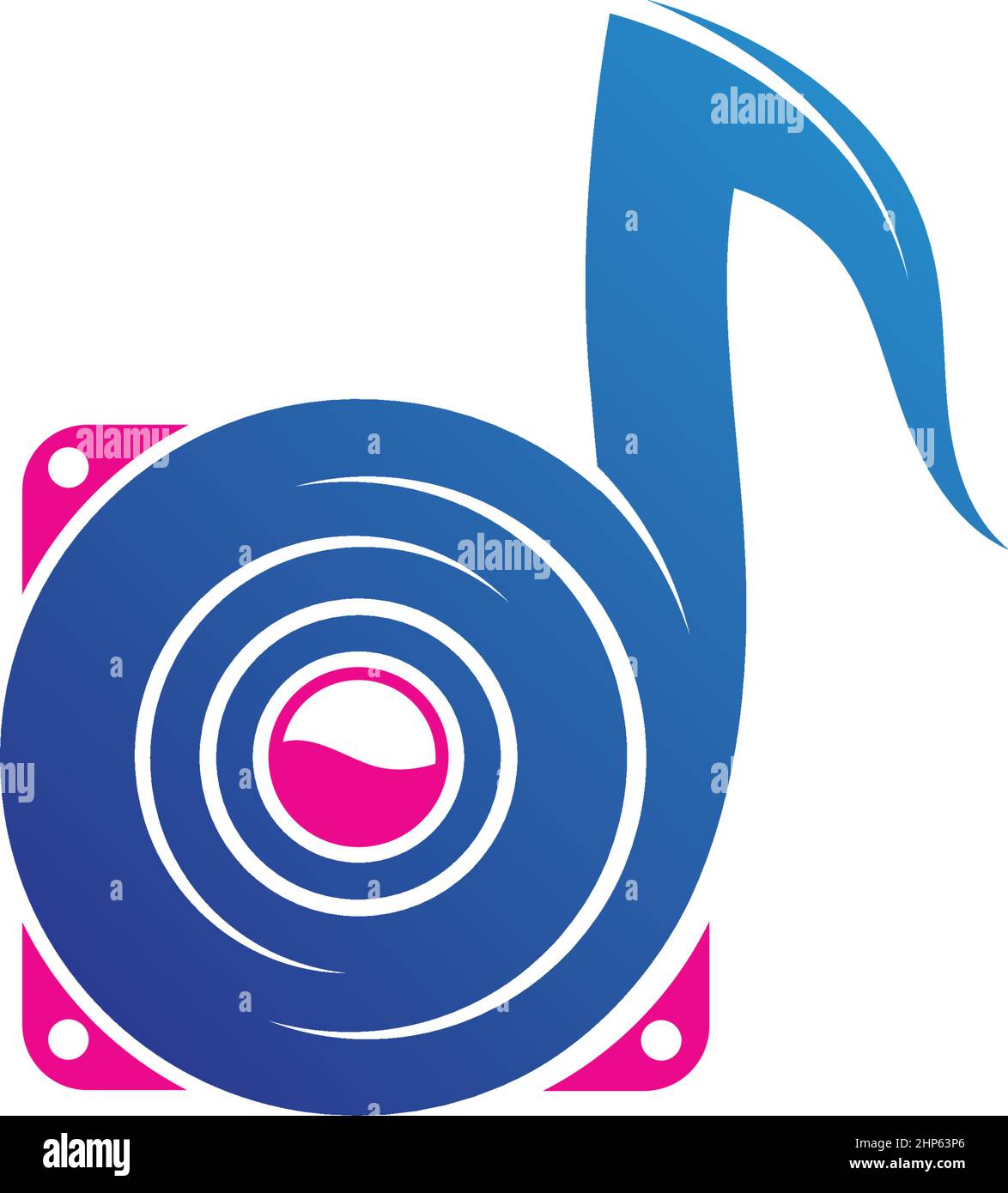 speaker music note  icon vector illustration design Stock Vector