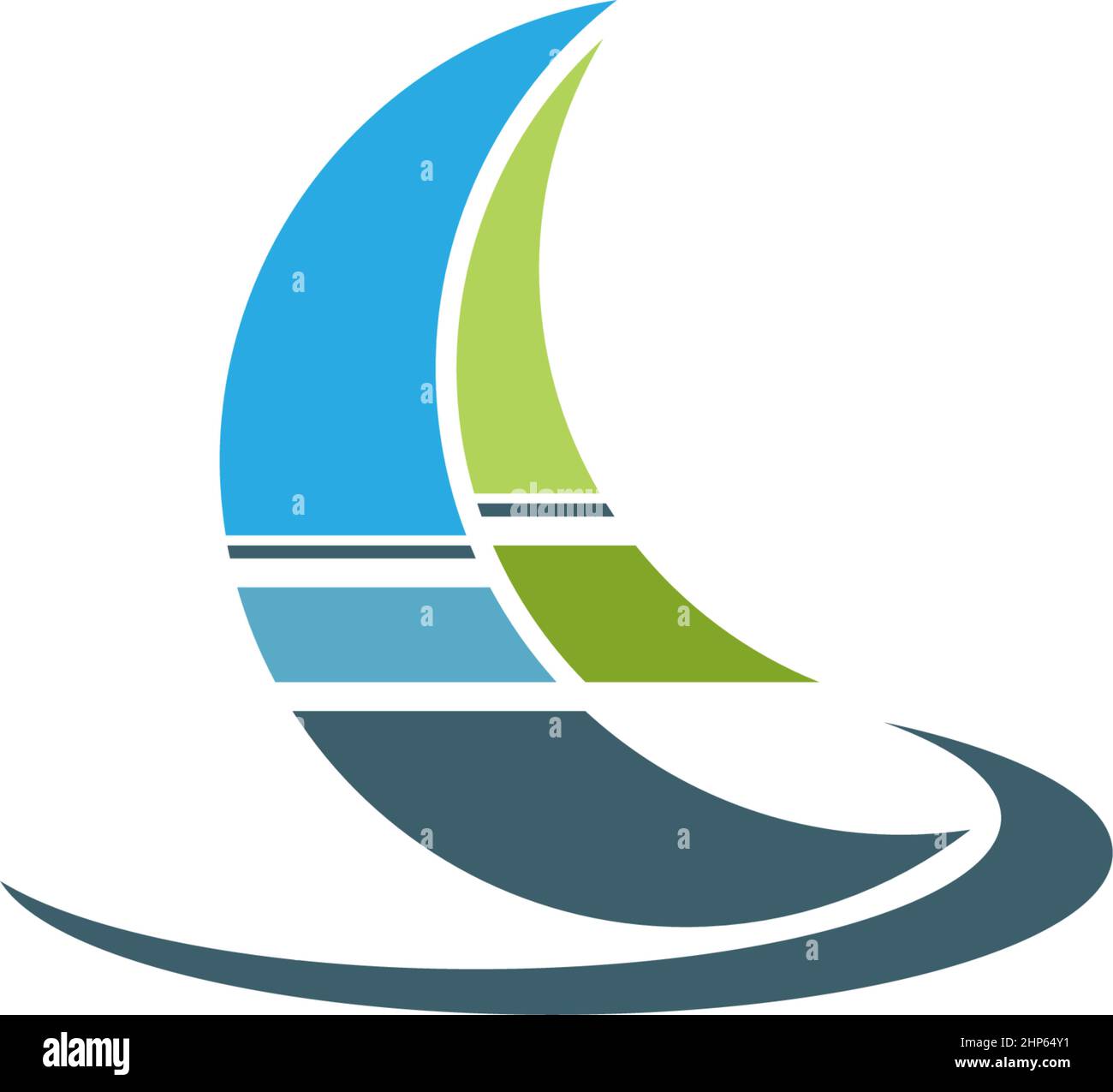 Cruise ship logo icon design template vector Stock Vector