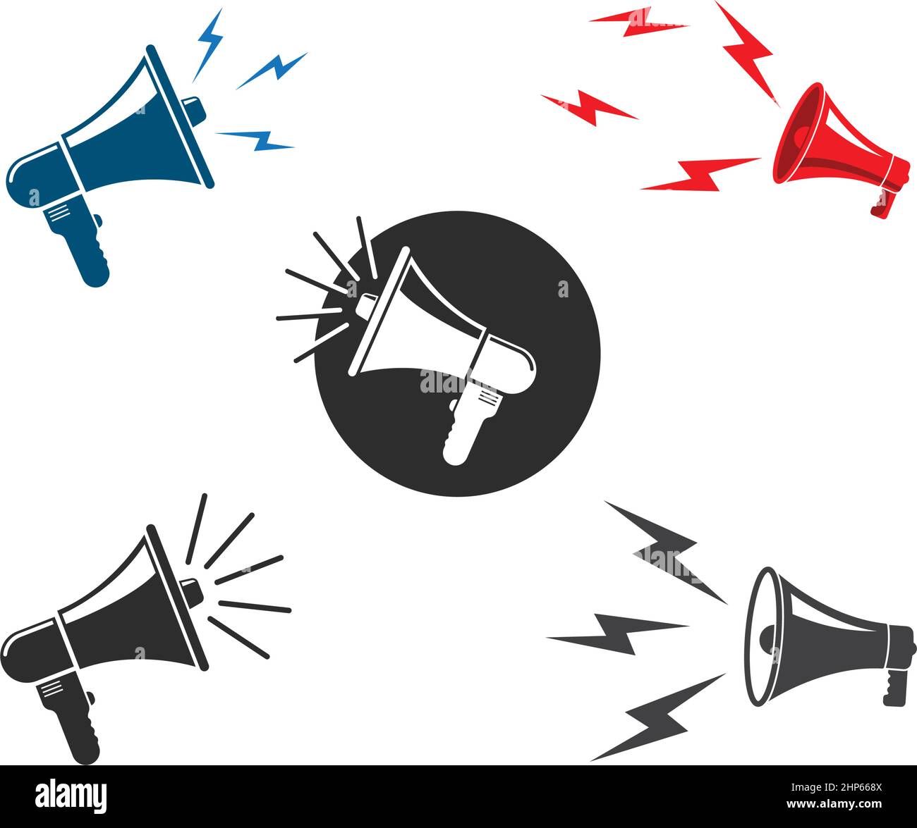 speaker megaphone  icon vector illustration design Stock Vector