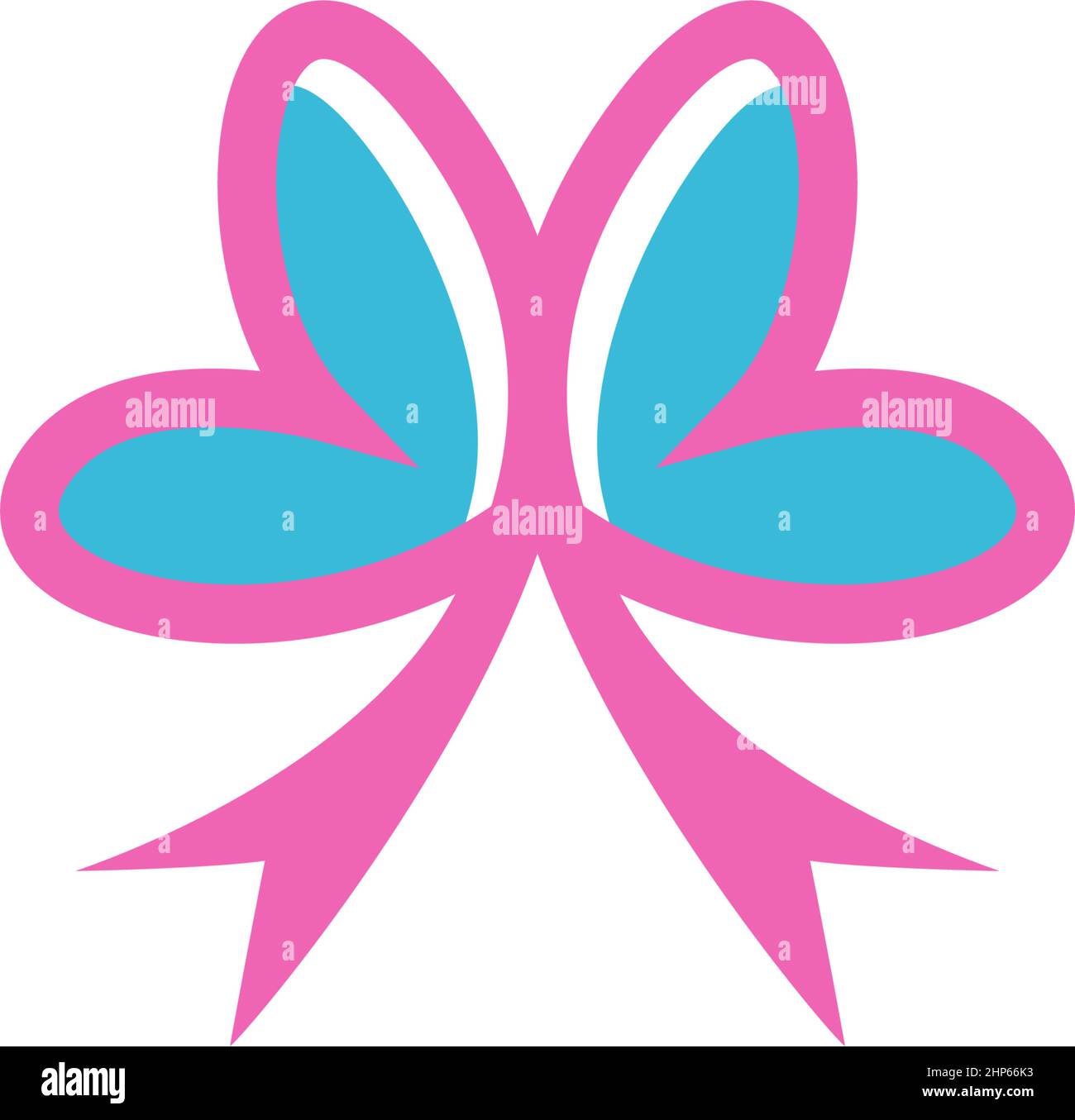 Bowties icon logo flat design template Stock Vector