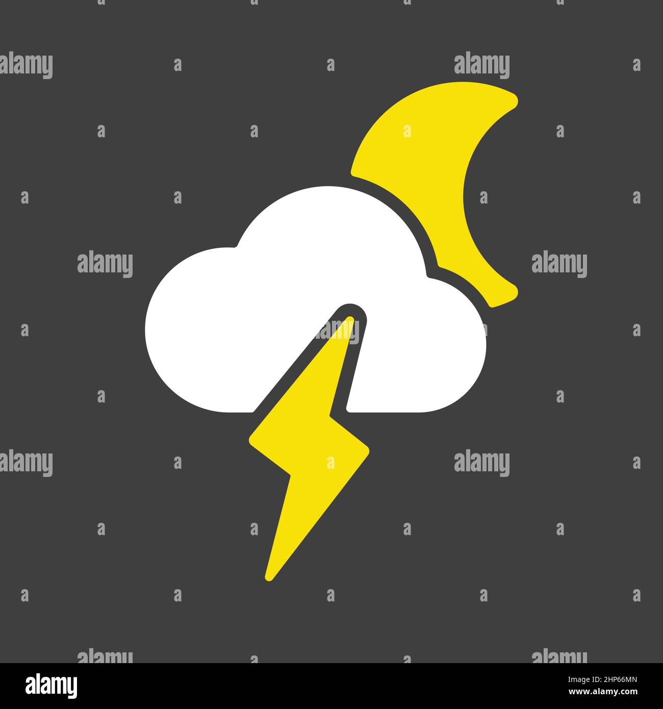 Thunderstorm background cloud lightning vector Stock Vector Images - Alamy