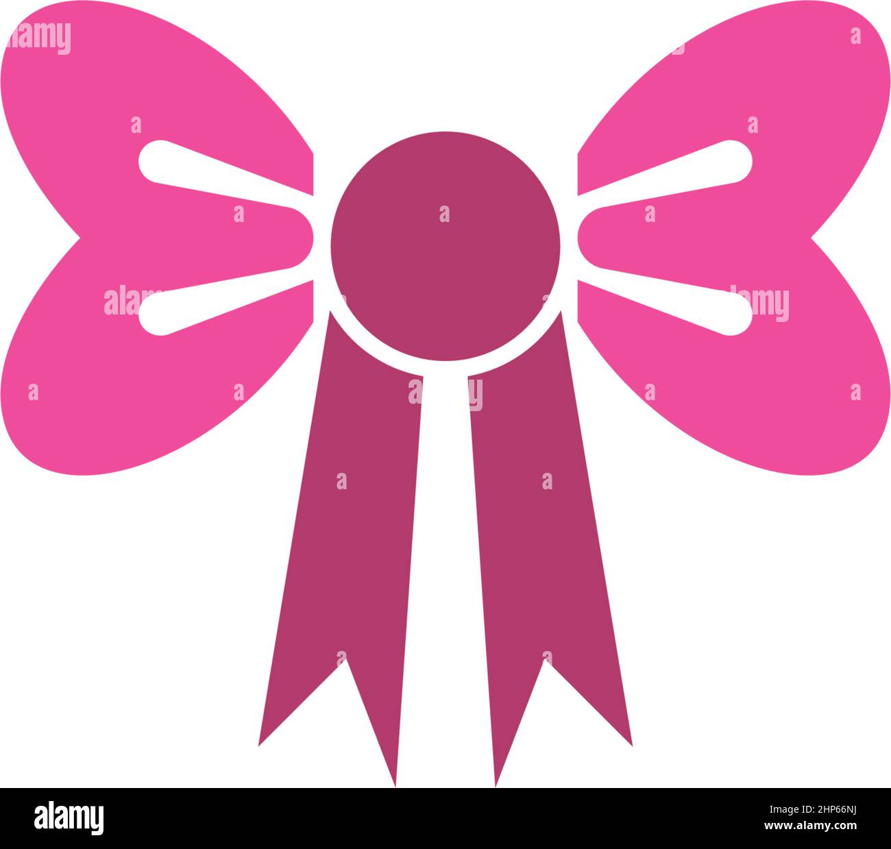 Bowties icon logo flat design template Stock Vector