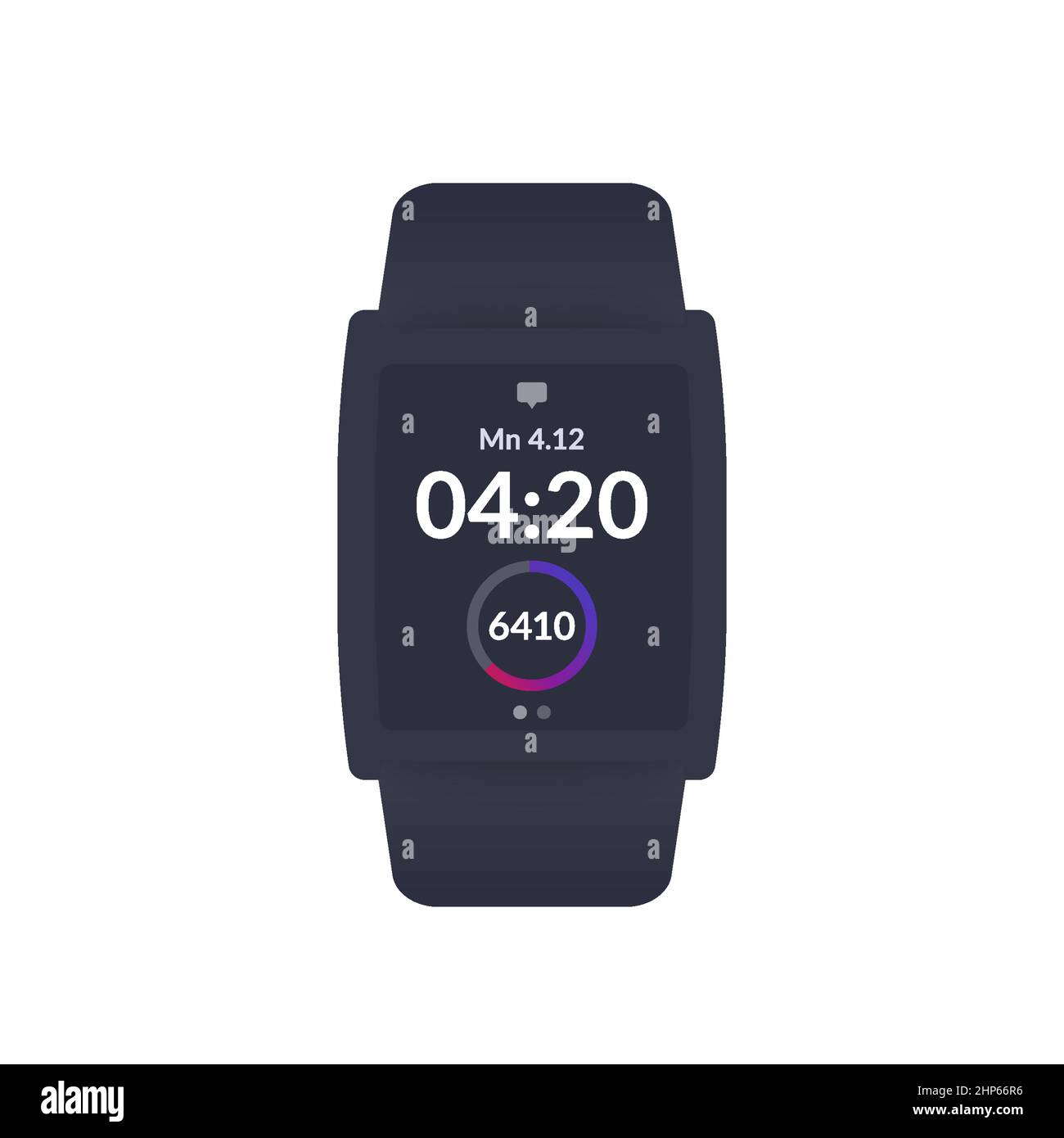 smart watch, activity tracker, step counter ui Stock Vector Image & Art