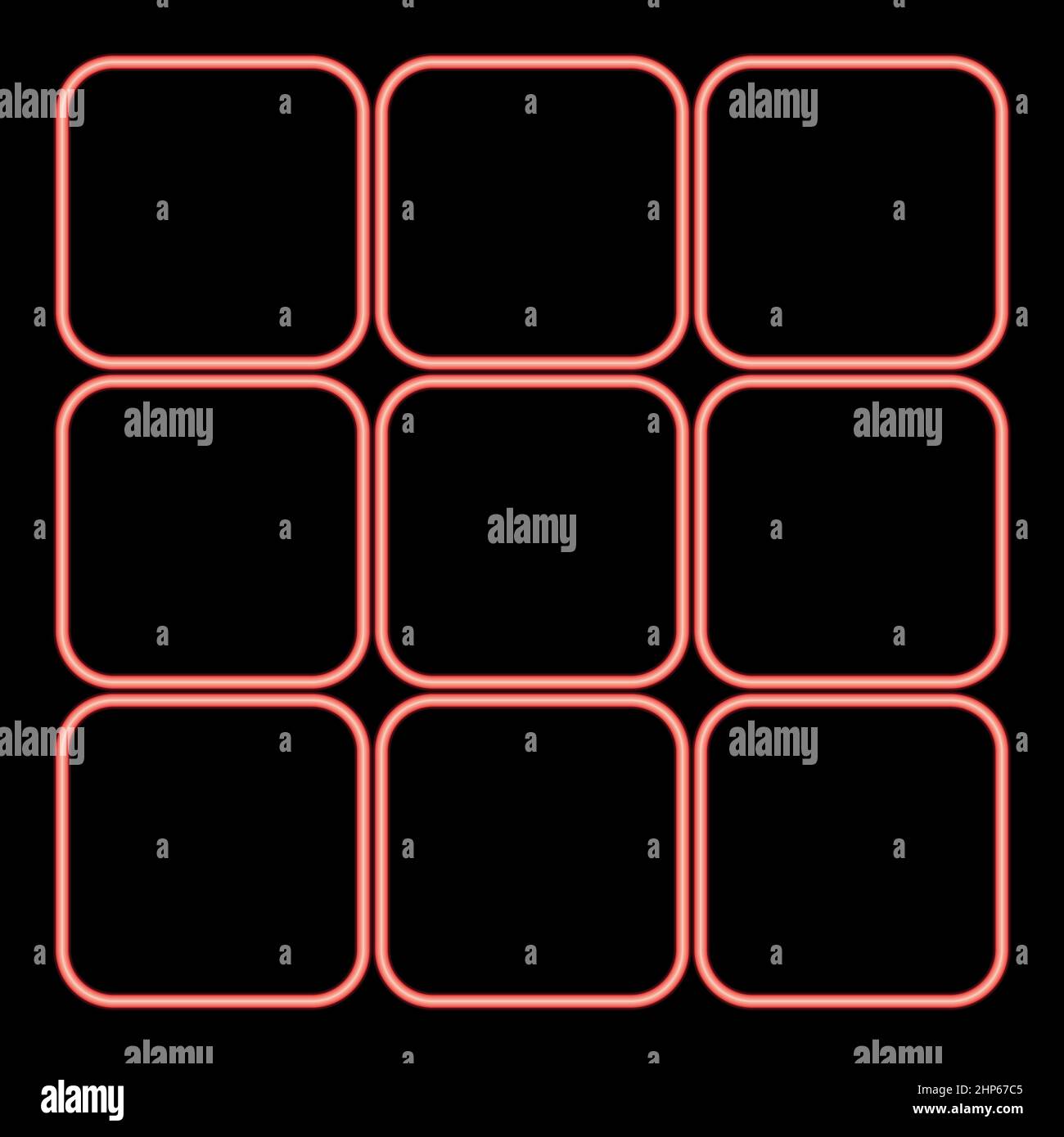Neon panel enter red color vector illustration flat style image Stock Vector