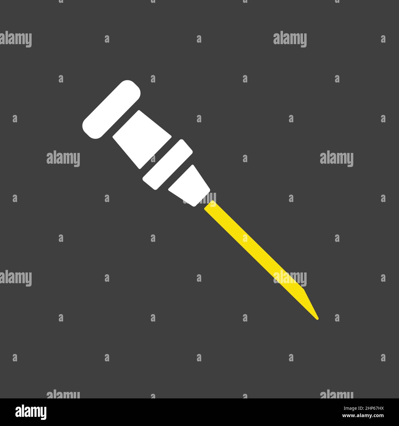 Catheter vector icon on dark background. Medical sign Stock Vector ...